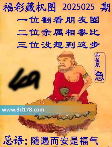 第2025025期3d正版藏机图推荐二位：亲属相攀比