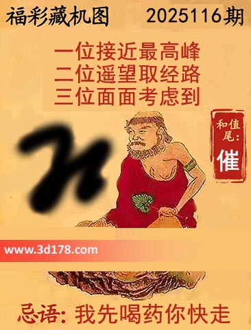 3d第2025116期正版藏机图推荐：三位面面考虑到