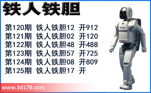 3d铁人铁胆第2025125期推荐：双胆17