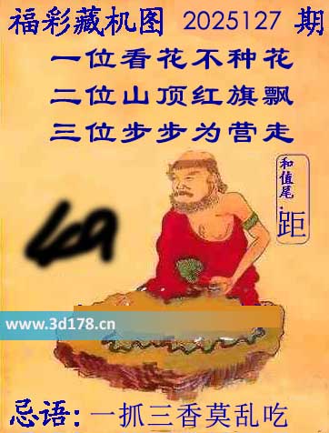 第2025127期3d正版藏机图推荐：二位山顶红旗飘