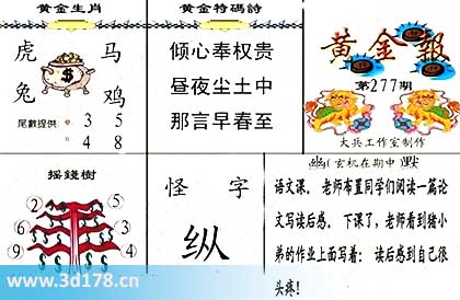 3d第2025277黄金报尾数推荐:单37
