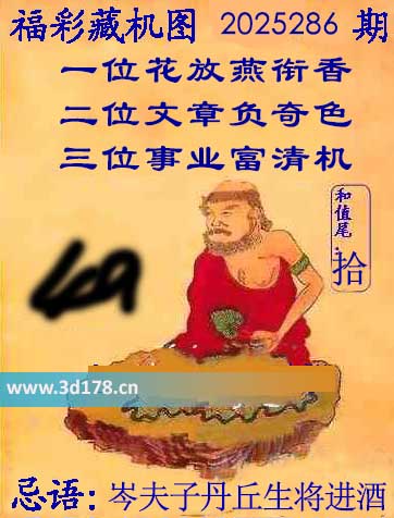 第2025286期3d正版藏机图推荐:岑夫子丹丘生将进酒