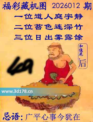 第2026012期3d正版藏机图推荐：广平心事今犹在