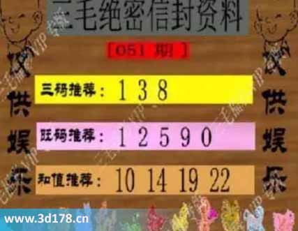 3d第2026051毛绝密信封资料图胆码推荐:138