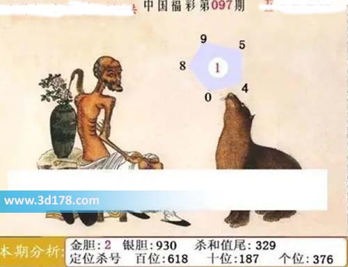 福彩3d第2026097期鬼六神算图六码推荐：014589