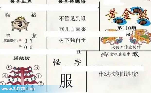 3d第2026110黄金报尾数推荐：单3 7