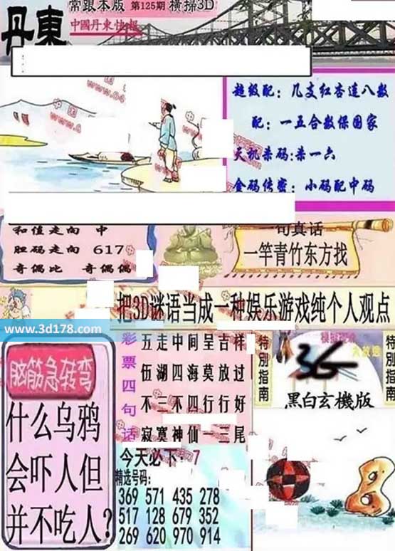 3d第2026125期丹东快报图三胆推荐：167