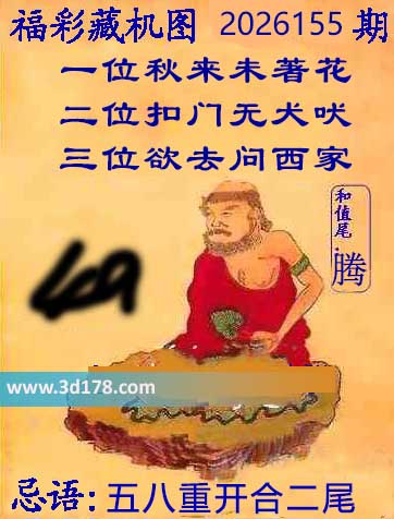 第2026155期3d正版藏机图推荐：五八重开合二尾