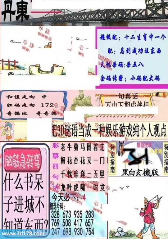 3d第2026193期丹东快报图三胆推荐:127