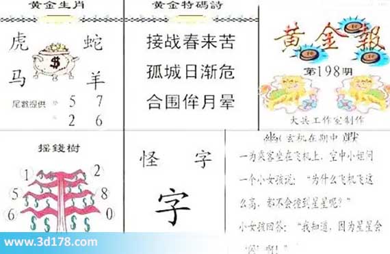 3d第2026198黄金报尾数推荐:双数看2 6