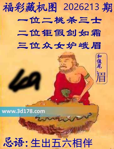第2026213期3d正版藏机图推荐:生出五六相伴