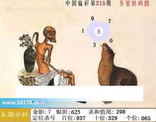 福彩3d第2026215期鬼六神算图六码推荐:013579