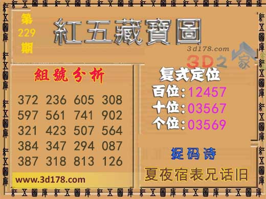 3d第2026229红五藏宝图捉码诗:夏夜宿表兄话旧