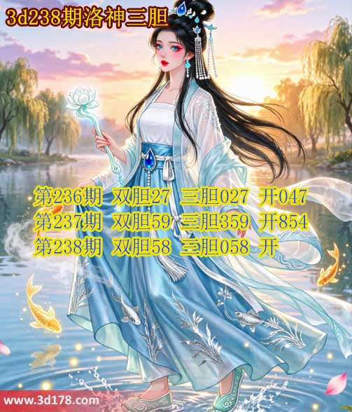 第2026238期3d洛神胆码图强力推荐：三胆058