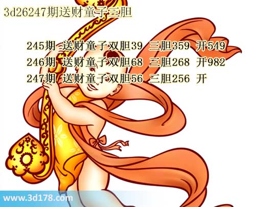 3d送财童子图第2026247期推荐:三胆256