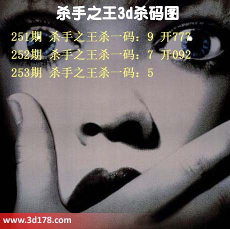 杀手之王杀码图3d第2026253期推荐：杀一码5