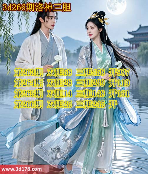 第2026266期3d洛神胆码图强力推荐:三胆245