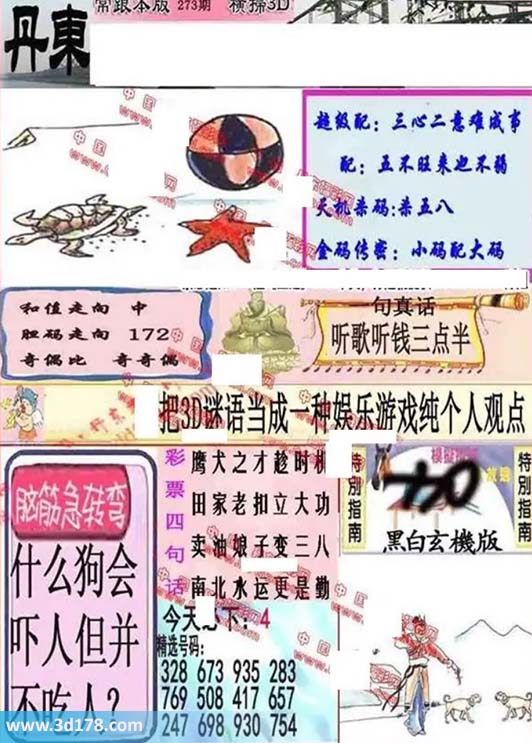 3d第2026273期丹东快报图三胆推荐:127