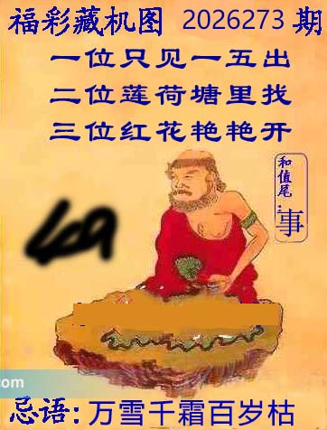 第2026273期3d正版藏机图推荐:万雪千霜百岁枯