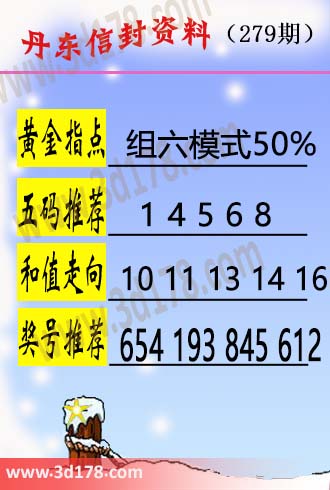 丹东信封资料图3d第2026279期类型推荐:组三
